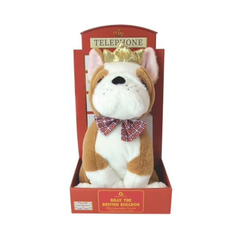 Aroma Home Microwavable Hottie Heated London Inspired Plush Lavender Scented Hot Cold Pack (Mini Billy The British Bulldog)