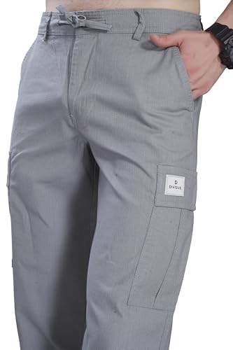 Image of DIVISIVE Men's Loose Fit Linen Blend Cotton Cargo Pants