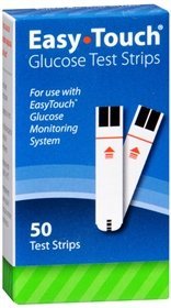 Easy Touch Blood Glucose Test Strips- 50 ct
