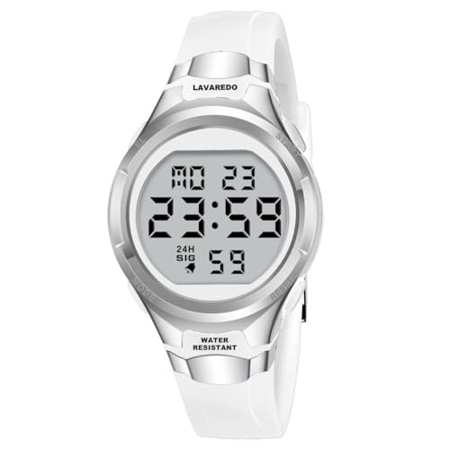 Timever Reloj para Mujer con Correa de Silicona,Reloj Digital Mujer con Alarma,Cronómetro,Fecha,Luz Timever Reloj para Mujer con Correa de Silicona,Reloj Digital Mujer con Alarma,Cronómetro,Fecha,Luz