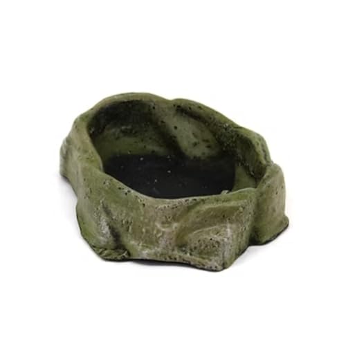 Bebedouro para Répteis em Resina Atóxica – Fragata Ornamentos | Uso em Aquários de Água Doce ou Salgada | Decoração Naturalista para Terrários (Modelo 3 (G))