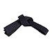 BlackBeltShop Solid Rank Karate Martial Arts and TaeKwonDo Belts Black size 6