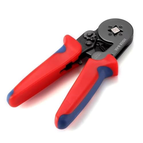 Image of Professional Ferrule Crimping Tool Kit with Ratchet Pliers, 28-5 AWG Hexagonal Crimper, Self-Adjusting Design, 19.5cm Length Ratcheting Mechanism Ferrule Crimping Tool(Crimping Piller)