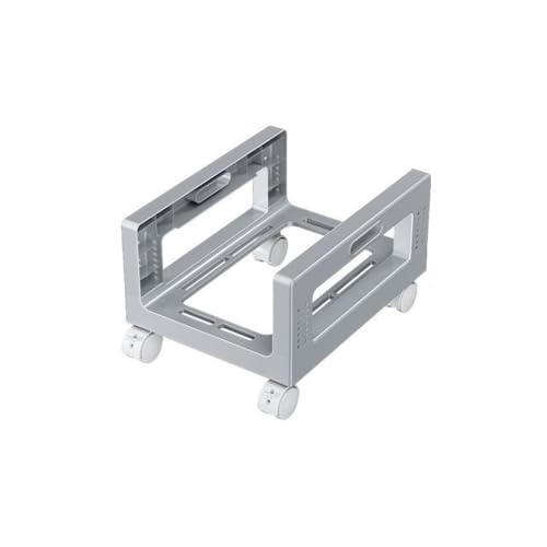 Soporte para torre de computadora, soporte móvil con ruedas giratorias para CPU, soporte para gabinete de PC para piso o alfombra, ideal para gaming y escritorio (gris) miniatura 1