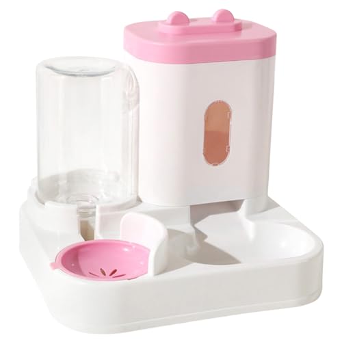 Alimentador y bebedero automático para gatos, dispensador automático de alimentos para mascotas y dispensador de agua, cuenco de alimentación automática de alimentos secos para perros, comedero