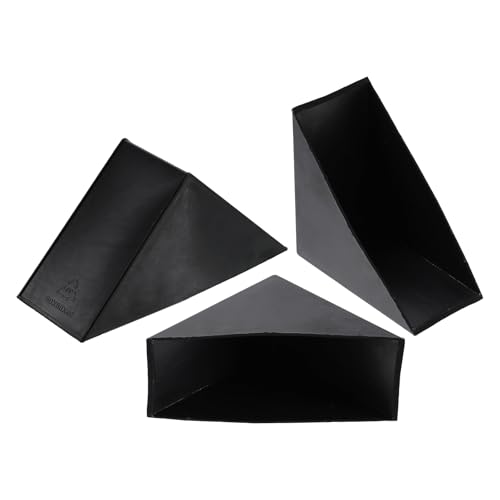 Image of uxcell 8Pcs Plastic Corner Protectors 40x110mm Right Angle Shape Glass Corner Guards Cushion for Corner Protection of Glass, Mirror, Tile, Black