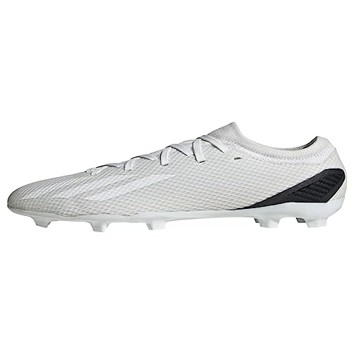 Adidas Tênis de futebol unissex adulto X Speedportal.3 FG, Branco/Preto, 14