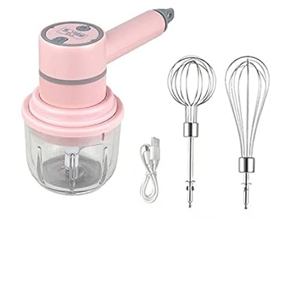 CLOUDTAIL CHOICE Hand Mixer Blenders with Highest Speed Whisker & Beater and 2 Pieces Stainless Blender Ice-Cream,Egg,Cake Bakery,Cream Mix, Egg Bitter Food Chopper Food Mixer(1 pic)