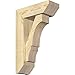 Ekena Millwork BKT0604X16X24BOA06RDF Balboa Slat Rough Sawn Bracket w/Offset Brace, Douglas Fir