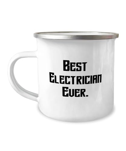 Fancy Electrician Gifts, Best Electrician Ever, Birthday 12oz Camper Mug For Electrician from Team Leader, Electrician coffee mug, Electrician tshirt, Electrician keychain, Retired electrician gift,