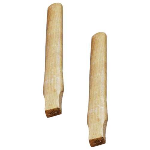 Abaodam Mango de Madera para Martillo de Uña 35 Cm de Madera de Roble, 2 Piezas de Mango de Reemplazo Duradero para Herramientas Manuales de Jardinería y Carpintería