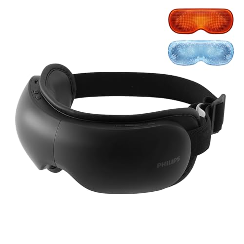 PHILIPS Eye Massager with Heat and Cooling, Massaging Eye Mask Black - image 1