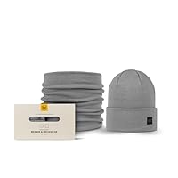 Buff Unisex Knitted Neckwear Neck Gaiter, Grau, Einheitsgröße EU