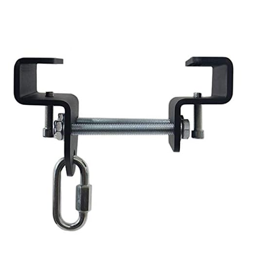 Qualward I-Beam Heavy Bag Hanger, Heavy Duty Steel 3.15” W Beam Clamp Hook, Punching Bag Hanger for Boxing, Muay Thai & MMA Training