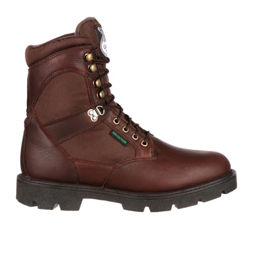 Georgia Boot Homeland Waterproof Work Boot, Brown, Size 10.5(M)