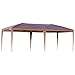 Outsunny Easy Pop Up Canopy Party Tent, 10-Feet x 20-Feet, Coffee Brown