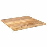 Hothingwell Tavolo 70 x 70 x 2,5 cm Quadrato Legno Massiccio Mango