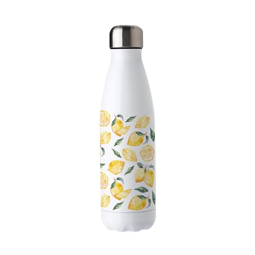 Bouteille d'eau citrons cadeau d'ext&eacute;rieur id&eacute;al en acier inoxydable 500 ml - 4