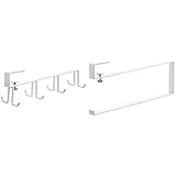 699円お得！山崎実業 戸棚下キッチンツールフック プレート ホワイト 2441 & キッチンペーパーホルダー 戸棚下キッチンペーパーホルダー プレート ホワイト 2440