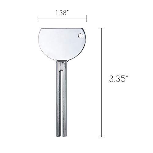 Presse-tubes en acier inoxydable argenté, l'accessoire de soin durable et élégant - 3