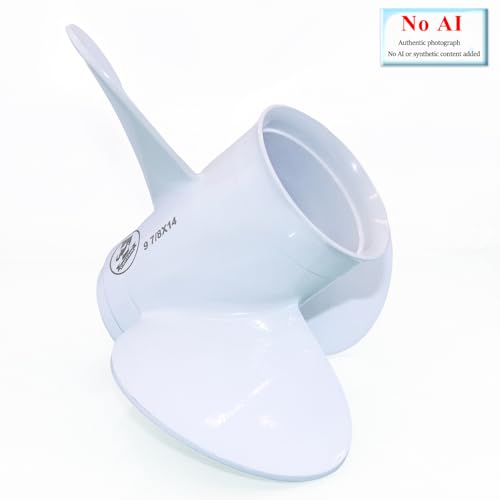 Image of CAPTAIN 9 7 /8X14-F OEM Grade Aluminum Boat Propeller fit Yamaha F25 /20HP /25hp /30hp Outboard Motos, 10 Spline Tooth, Rh