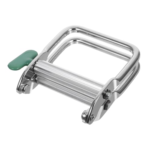 Gadpiparty Spremitore Tubo Regolabile in Metallo Strumento Multifunzionale per Argilla Dentifricio e Pigmenti Utilizzo Domestico Portatile e Salvaspazio