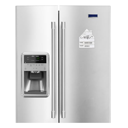 Cartel rústico blanco con contraseña WiFi, imán para refrigerador miniatura 5