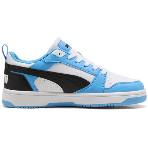 Puma Rebound V6 Lo JrSneaker Unisex per Bambini, Team Azzurro Puma Nero Puma Bianco, 36 EU