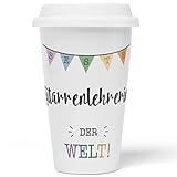 JUNIWORDS To-Go Becher mit Deckel, Beste Gitarrenlehrerin der Welt (5701671)