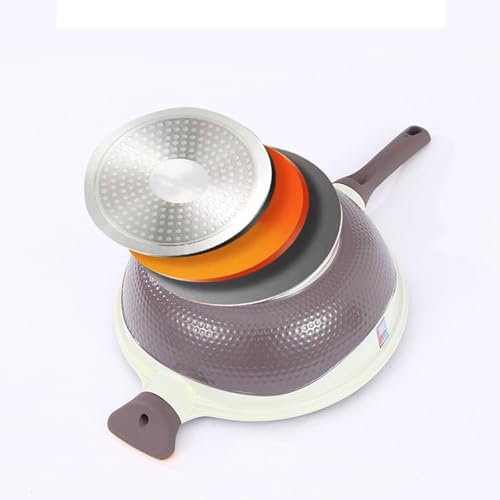 Wok antiadherente 32 cm aleación de titanio rojo miniatura 5