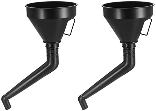 XYWHPGV Imbuto per carburante da 2 pezzi Imbuto per olio motore a benzina da 6 pollici universale in plastica per auto con filtro - (9a538 3e062 b7c39 88389 a40b8 ad824