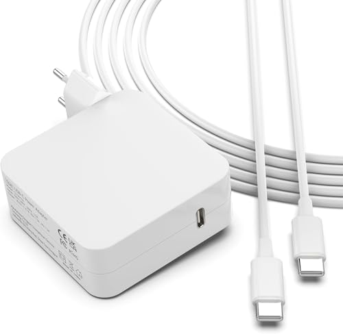 BIUBOTY Cargador 96W USB C Compatible con Macbook Pro, Adaptador de Corriente USB C Macbook Air Pro 2016 2017 2018 2019 2020, Mac Book 13 15 Pulgadas Adecuado PC Portatil Cable 2m/6.6ft