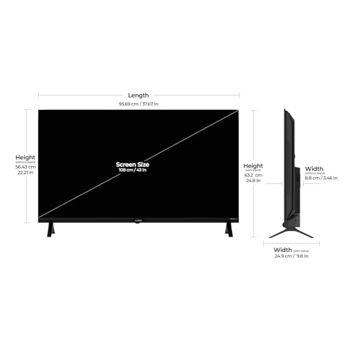 Image of Wobble 109.22 cm (43 inches) QD Series 4K Ultra HD Smart QLED Google TV WB43GTAW9602QD (Black)