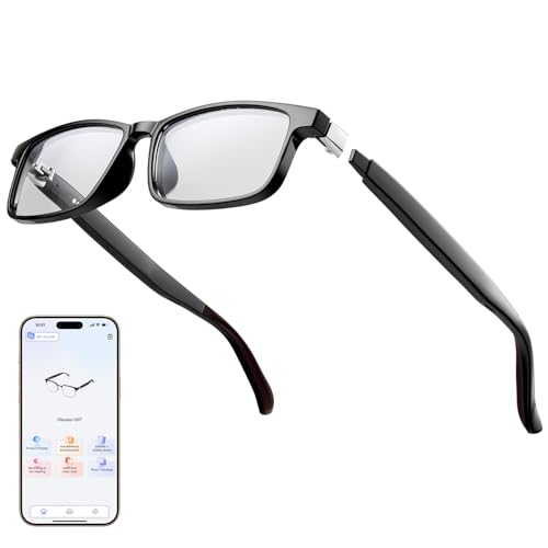 Lemolf AI Translation Smart Glasses 100+ Languages Real-Time Interpreter Bluetooth 5.4 for Music & Calls UV and Blue Light Blocking Lightweight and Waterproof for Travel and Business Meetings