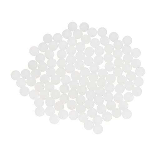 uxcell 50pcs Nylon Bearing Balls 2.5mm Solid Plastic Balls, G1 Precision Bearing Ball Frosted Surface, White