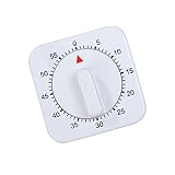 lujiaoshout Küchen-Timer 60 Minute-Timing mit 80dB Alarmton Magnetic Countdown-Timer Backzutaten Kochen Manuelles Timer 1 Stück Dämpfende