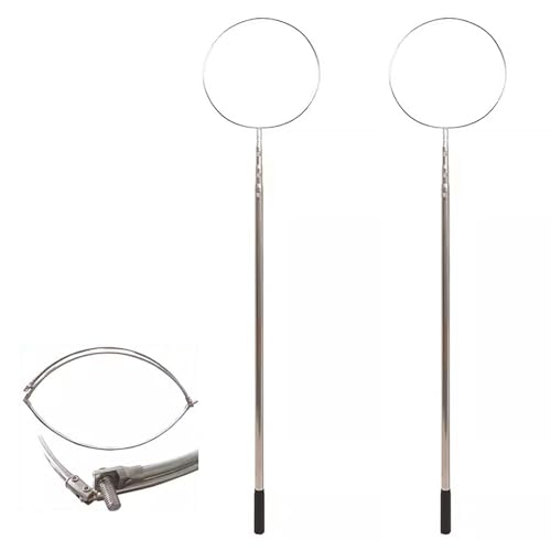 Oracra 2 Pcs Pool Lifesaving Pole Telescopic, Removable Safety Hooks Preserving Equipment for Struggling Swimmers, Professional Multi-use Rescue Pole