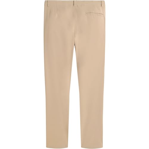 IZOD Boys' School Uniform Performance Khaki Pant, Flat Front & Comfortable Waistband2