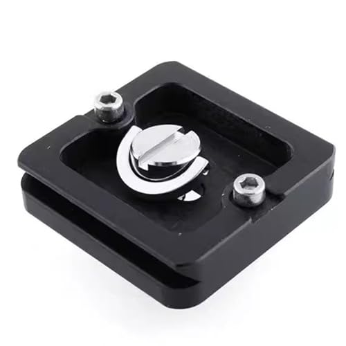 PU40 - Placa de liberación rápida para trípode con posición de tornillo ajustable para uso versátil para trípode