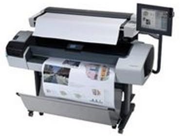 HP DesignJet T1200 HD-MFP - 44" large-format printer - color - ink-jet - Roll (111.8 cm x 91 m) - 2400 x 1200 dpi - up to 1.7 ppm up to 441.3 sq.ft/hour (color) - capacity: 2 rolls - USB 2.0, Gigabit LAN, IEEE-1394 (Firewire)