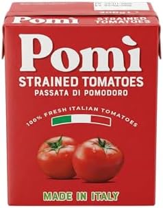 Pomi Passata, ,Made from 100% Strained Italian Tomatoes, Authentic Italian Tomato Puree - 200 g