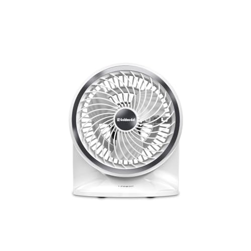 Goldmedal i-Fresh 230 mm Personal Fan For Home and Office | Desk And Wall Mountable | 100% Copper Motor | 3 Speed Controller | High RPM | 2 years Warranty (White) (B0CYGMMW56) Amazon Price History, Amazon Price Tracker