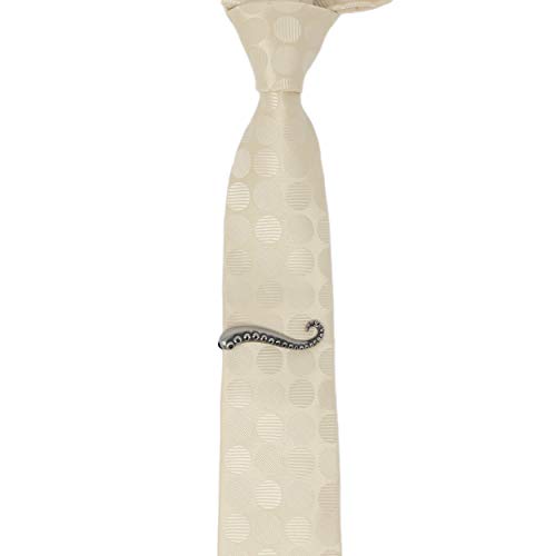 Octopus Limb Tie Bar Burnished Silver Tone Octopus Limb Tie Clip In Box3