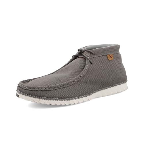 Twisted X Men's Zero-X, Moc Toe with Zero-X, High Top Steel Grey, 11 M