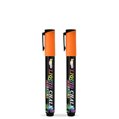 LEMEITU Rotuladores de tiza líquida de 6 mm con punta reversible para pizarra, letreros de pizarra, ventana de cristal, celebración de graduación, 15 mm