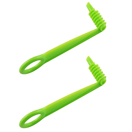 JCBIZ 2pcs Spiral Vegetable and Fruit Knife Potato Carrot Cucumber Spiral Cutter Kitchen Knife Accessories, Green