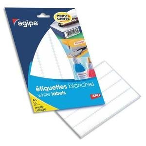 Lot étuis A5 448etq blanc 48.5x18.5 mm étiquette autocollante de marquage