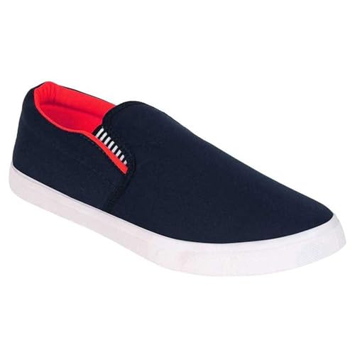 Image of BRUTON FITMAN Loafers Sneakers Slip-on Shoes for Men-Red