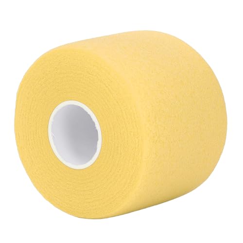 Badminton Grip Cushion Wrap, Excellent Shock Absorption, Anti Skid Tennis Racket Grip Tape Backing Film for All Players (Yellow)