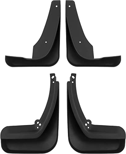 Image of Set of 4 Front and Rear (Driver & Passenger Side) LH RH Mud Flaps Splash Guards Mudguards Mudflaps with Hardware Kits Accessory Fit For Buick Regal 2011 2012 2013 2014-2017 I4 2.0L 2.4L Sedan